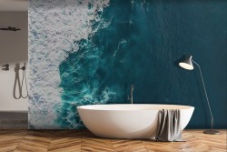 Carta da Parati oceano onde paesaggio natura-0246