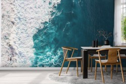 Carta da Parati oceano onde paesaggio natura-0246