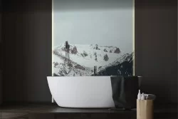 Mountain Snow Nature Landscape Wallpaper-0248