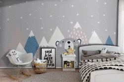 Stylized Mountain Wallpaper for Children-0260