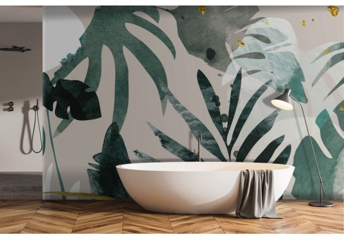 Tropical flowers nature design wallpaper-0264