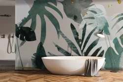 Tropical flowers nature design wallpaper-0264