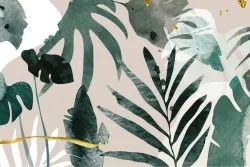 Carta da Parati Design e Stili Flora e Fauna Foglie Tropicale Natura