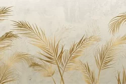 Flora and Fauna Wallpaper Design and Tropical Nature Leaves Styles