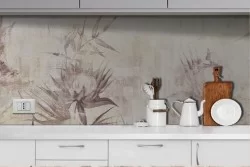 Carta da Parati fiori natura illustrazione vintage-0269