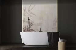 Carta da Parati fiori natura illustrazione vintage-0269