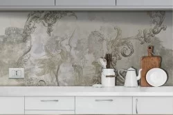 Animal vintage decorations wallpaper on plaster-0277