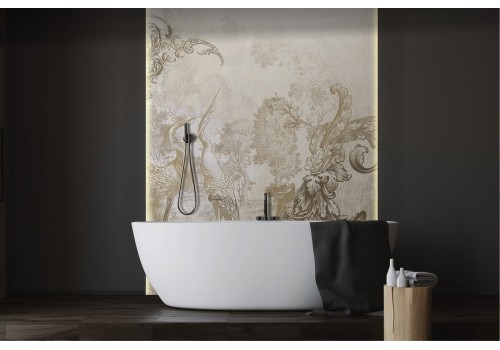 Animal vintage decorations wallpaper on plaster-0277 2