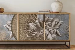 Carta da Parati decorazione vintage tropicale-0282