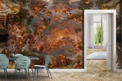 3D Vintage Religious Painted Wallpaper-0284