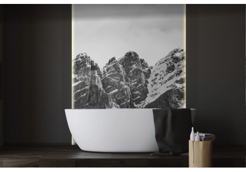 Carta da Parati montagna innevata paesaggio natura-0288