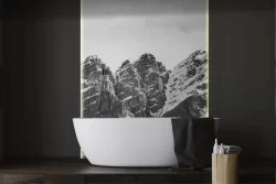 Carta da Parati montagna innevata paesaggio natura-0288