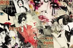 Wallpaper Design and Styles Paintings and Watercolors Modern