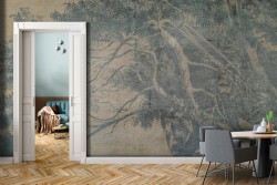 Forest nature vintage illustration wallpaper-0292