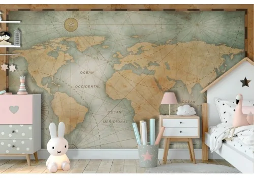 Wallpaper world map ancient map 2