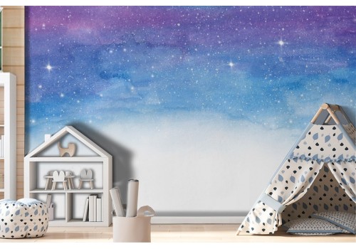 Starry sky wallpaper children's illustration-0302