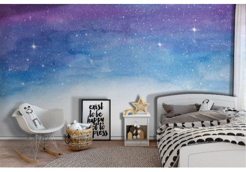Starry sky wallpaper children's illustration-0302 2