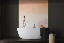 Carta da Parati paesaggio stilizzato natura montagne-0303