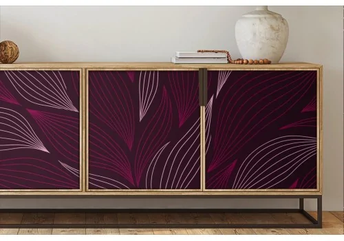 Red flower petals wallpaper modern design-0304