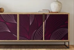 Carta da Parati petali fiore rosso design moderno-0304