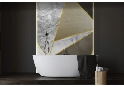 Black and grey marble wallpaper with gold luxury details-0308