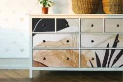 Carta da Parati Astratta Foglie Natura