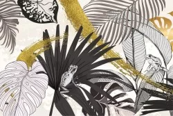 Wallpaper Design and Styles Flora and Fauna Tropical Nature Leaves