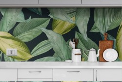 Carta da Parati foglie verdi-0314