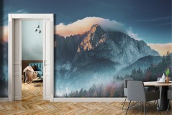 Mountain wallpaper with forest landscape-0319