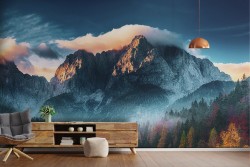 Mountain wallpaper with forest landscape-0319