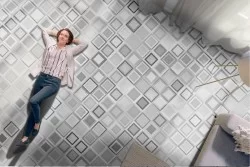 Geometric diamond wallpaper decoration