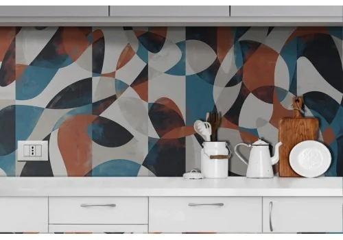 Geometric Wallpaper Painting-0322 2