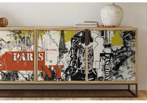 Paris Wallpaper Fashion Design Illustration-0325