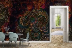 Carta da Parati mandala design orientale-0326