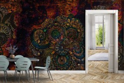 Mandala Oriental Design Wallpaper-0326