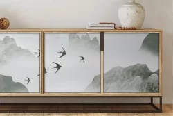 Wallpaper Mountain Oriental Illustration-0327