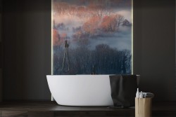 Carta da Parati Montagna alberi natura paesaggio-0328