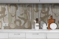 Carta da Parati decorazione raffinata geometrica vintage-0329