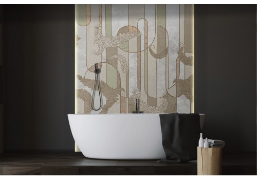 Wallpaper refined geometric vintage decoration-0329 2