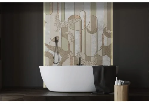 Wallpaper refined geometric vintage decoration-0329 2