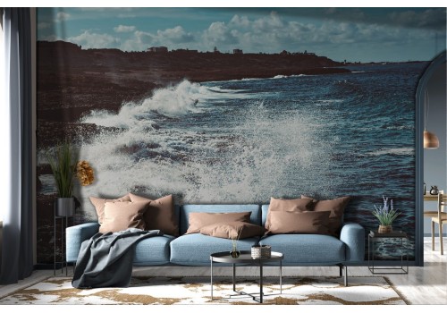 Wallpaper Sea Waves Beach Landscape-0334