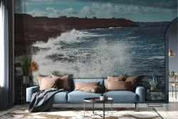 Carta da Parati Onde mare spiaggia paesaggio-0334