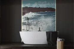 Carta da Parati Onde mare spiaggia paesaggio-0334