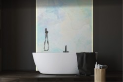 Blue Abstract Wallpaper Decoration-0336