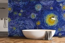 Van Gogh Starry Night Sky Wallpaper-0337