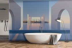 3D Architecture Wallpaper Modern Design-0340