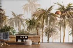 Tropical Palm Nature Design Wallpaper-0342