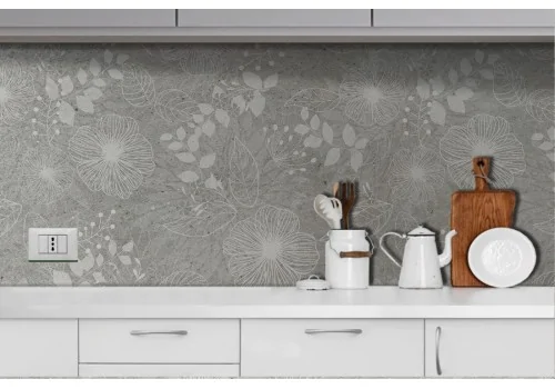 Refined vintage nature stylized flowers wallpaper-0347 2