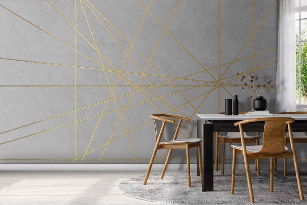 Set 4 Mini Cornici Rettangolari In Metallo E Vetro Oro - 5x7,6 Cm, Da Appendere, Per Fiori Pressati E Foto, Decorazione Geometrica
