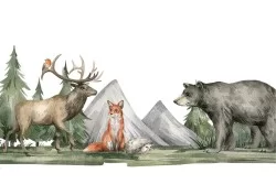Children's Wallpaper Animals Birds